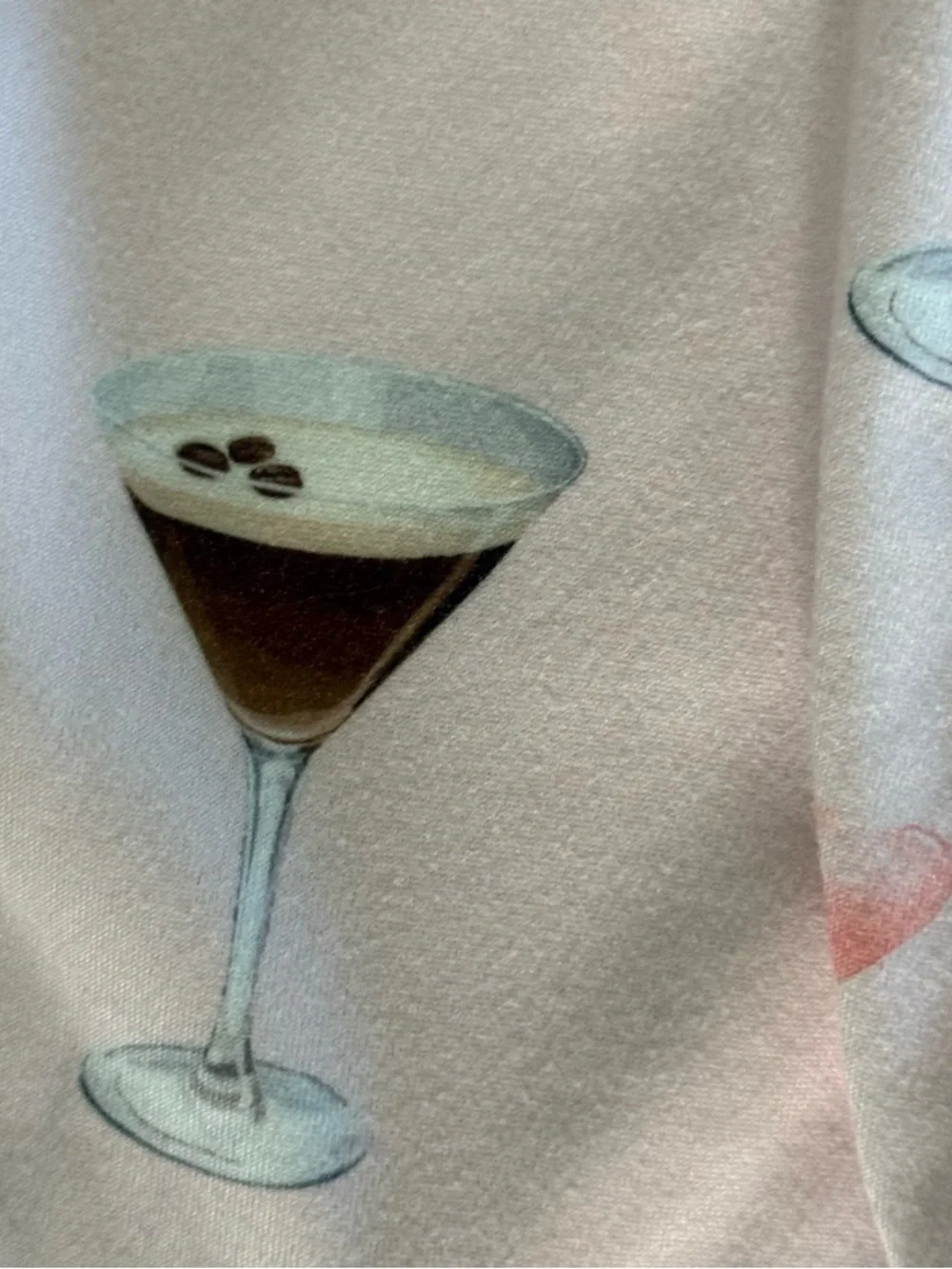 PJ Salvage Pink Espresso Martini Glass Two-Piece Pajama Set ✨ XS ✨Cozy & Cute - Picture 9 of 10